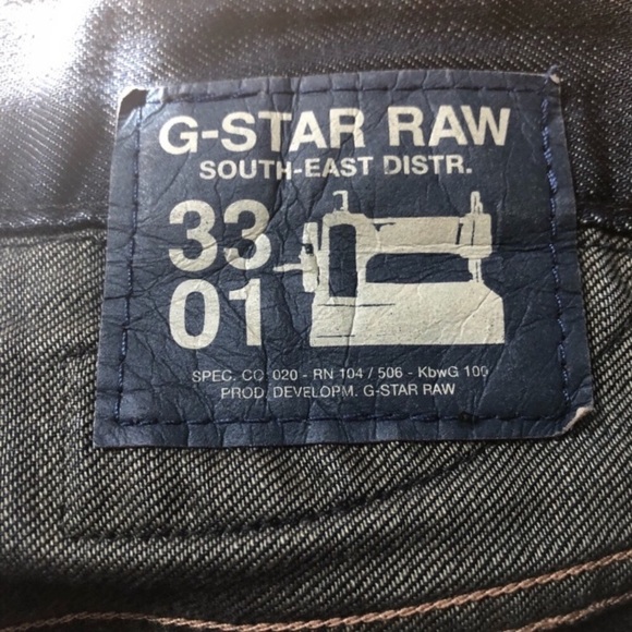 G Star Raw 33 01 Straight Leg Jeans 31x32 - Picture 8 of 8